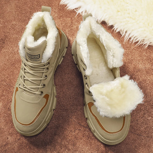 CN Zhejiang Baumwollstiefel Strapazierfähig Warm - Schaftshöhe Mittelkalf Flacher Absatz Innenmaterial Stoff