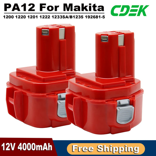 Akku 2025: 12V 4000mAh Makita PA12 Ni-Mh - 1200 1220 1201 1222 Power Tool Batteries Collection