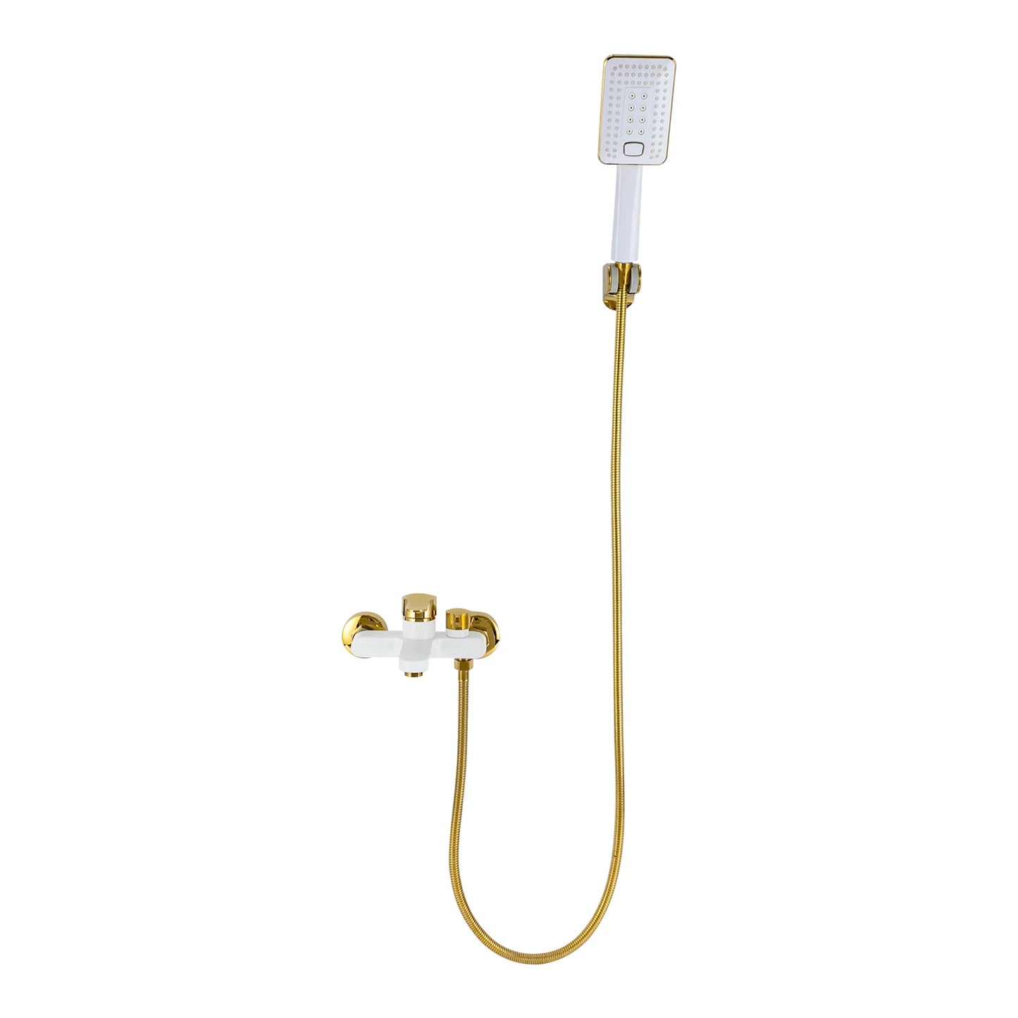 AquaGold Badewannen-Duscharmatur-Set G1/2, 1,5 m Schlauch, 2 Modi