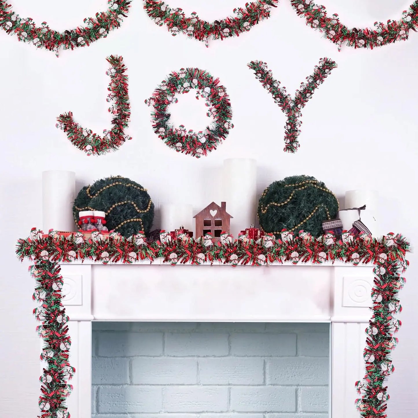 2M Weihnachten Girlande Party Decor DIY Weihnachtsbaum Santa Claus Bänder Kranz Hängen Pendent Weihnachten Party Supplies