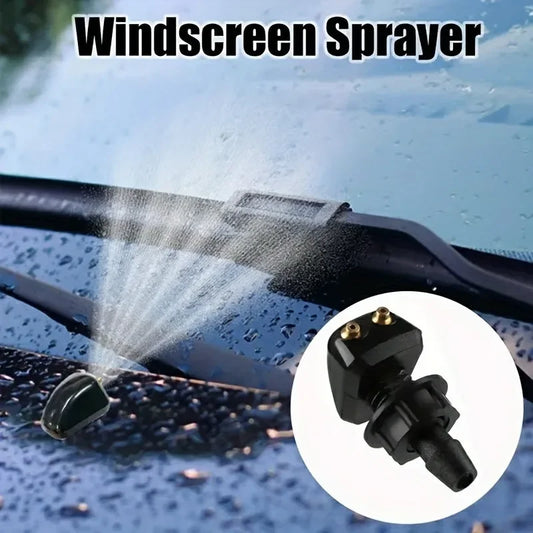 Car Windshield Wiper Washer Spray Nozzle Fits Most Car Models Car Adjustable Dual Holes Windshield Washer Nozzle Wiper
