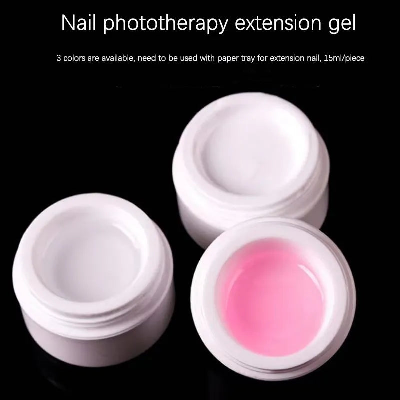 MOONBIFFY HW538 UV Builder Gel - Transparent Rosa 15ml