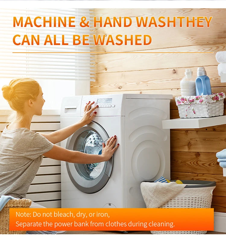 TODWARM 5588 beheizte Jacke Herren USB - 10000mAh 5V L