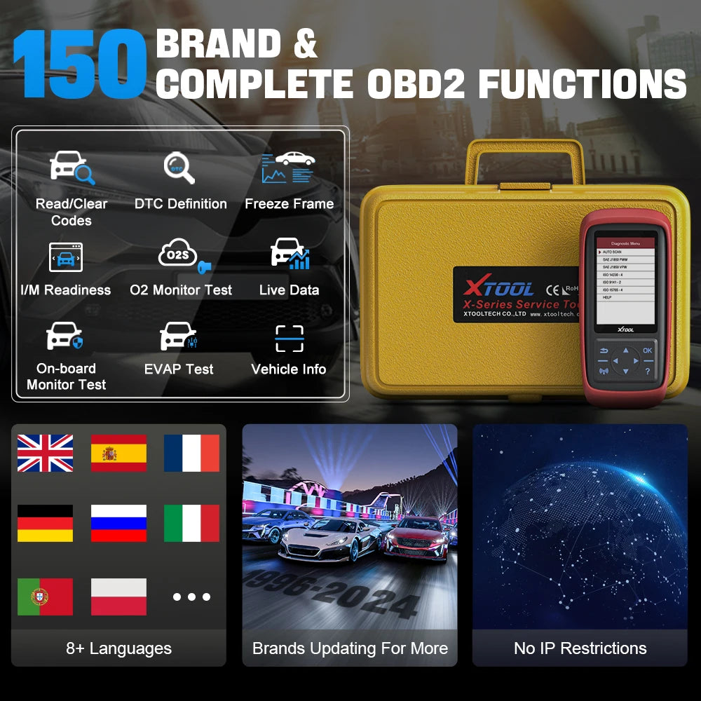 XTOOL X100 Pro2 OBD2 Scanner 2025 - Professional Key Programmer EEPROM Adapter - Auto Diagnosegerät Lifetime Update