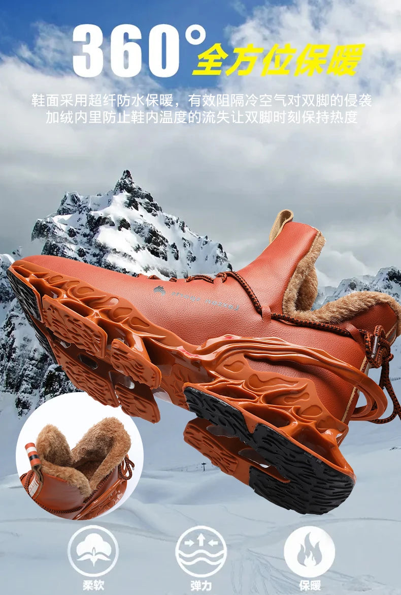 Comeinia Schnee Stiefel Wasserdicht Gepolstert - Größe 42, Rutschfest, Plüschfutter