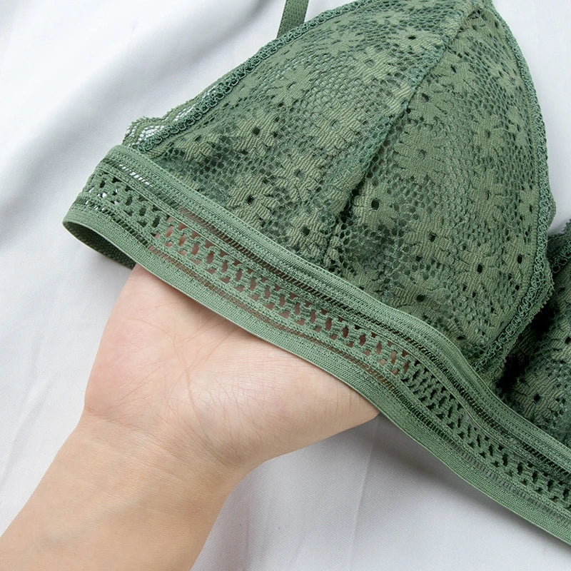 eles Push-Up Bralette 2025 - Nahtloser Spitzen BH ohne Bügel mit Push-Up Effekt
