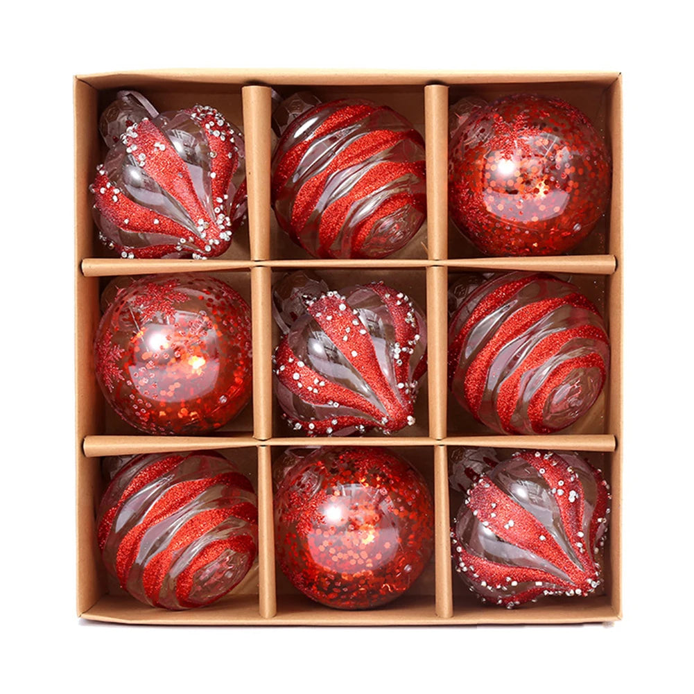 Choice Weihnachtskugeln Bruchsicher - Inhalt 9 Stk, Durchmesser 6 cm