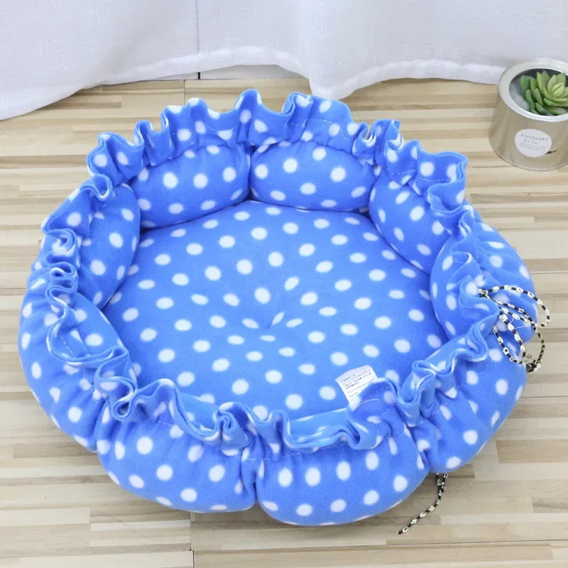 Rundes Katzen Bett 2025 - Plüsch Haus Langes Haustier Bett - Katzen Kissen Hunde Matte Warm Home Waschbar Hunde Sofa Weich Pet Accessories