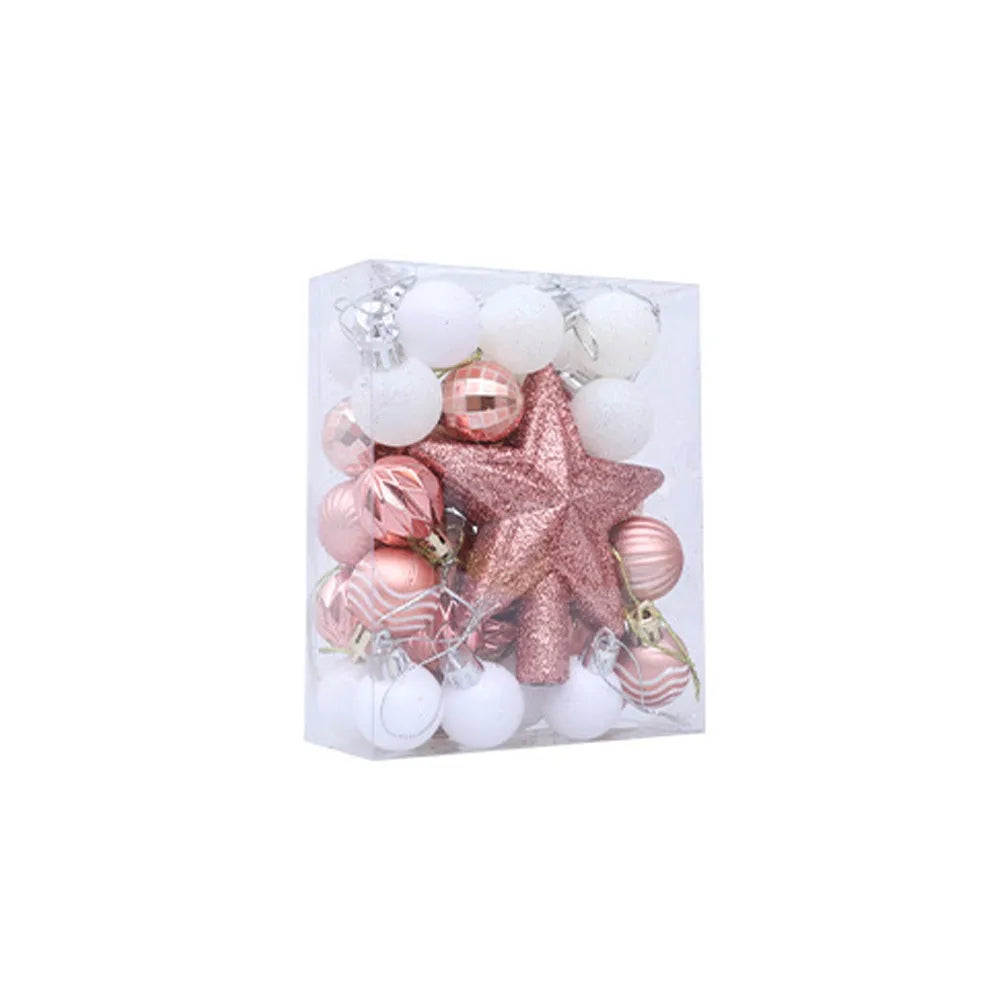 Electronic Stoßfest Weihnachtskugel Topper - 36 Stück Elektroplattiert