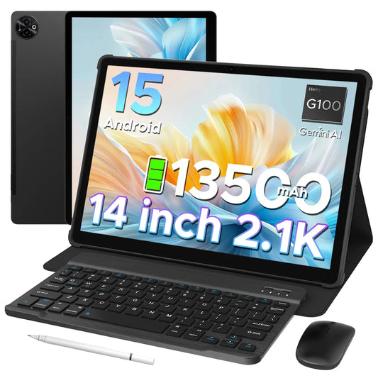 DOOGEE Tab E3 Max Tablet Android 15 Großes 14 Zoll Display 13500mAh