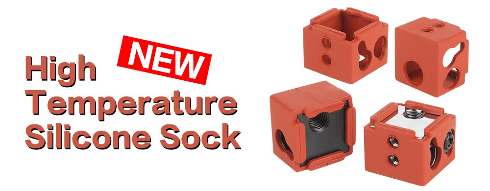 LERDGE Aluminium Heat Block For J-head Extruder HotEnd 3D Printers High Temp Silicone Socks Parts BP6 Heating Block Accessories