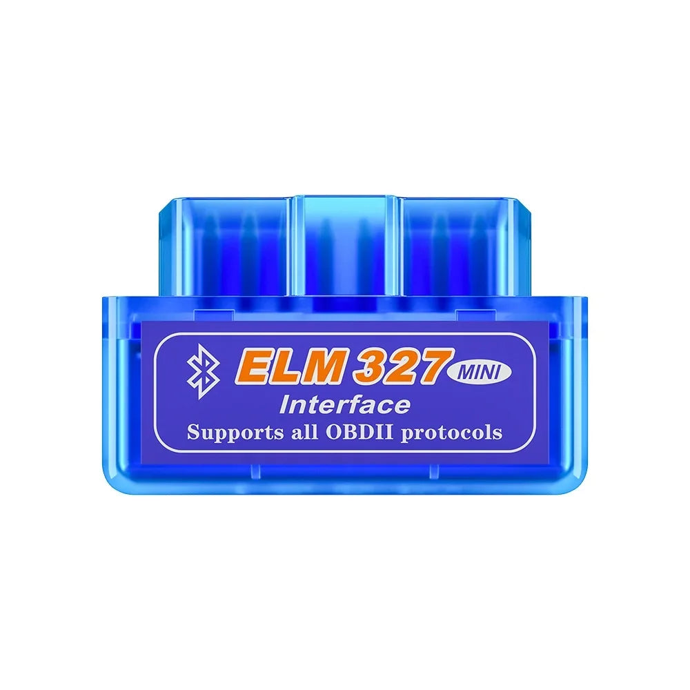 Mini ELM327 V2.1 Bluetooth Scanner 2025 - OBD2 Auto Diagnosegerät Android - Smart Scan Tool Blau