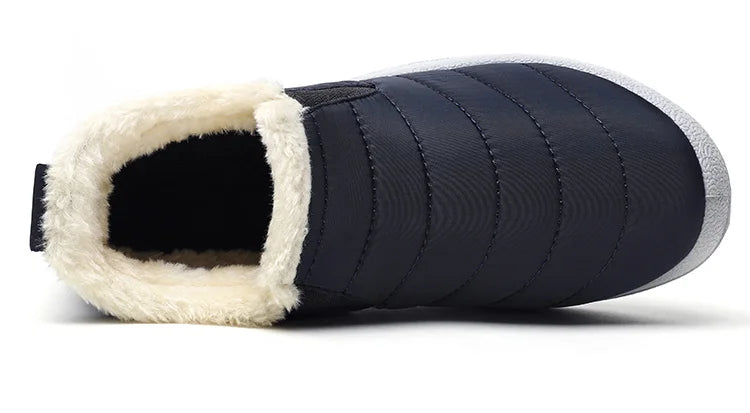 Ghete de iarnă pentru femei HAJINKCN, impermeabile, cu căptușeală - Mărimea 36-41, fără slip, până la gleznă