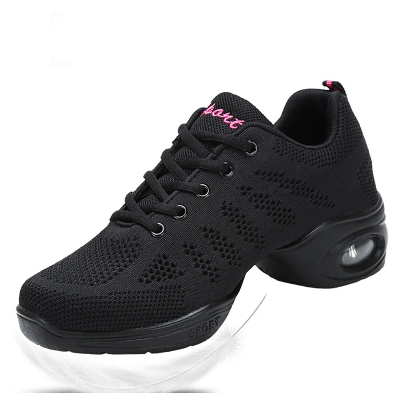 Women's Dance Shoes Woman Jazz Dancing High-quality  Weaving Mesh Sneakers Lady Modern Female Sports