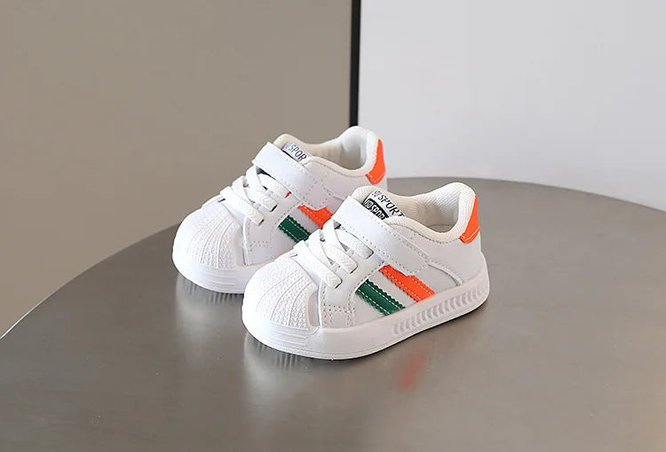 Neue Baby Schuhe 2025 - Frühling Herbst Weiche Sohle Kleinkind - Jungen Sport Schuhe Neue Weiße Mädchen Atmungsaktiv Rutschfest