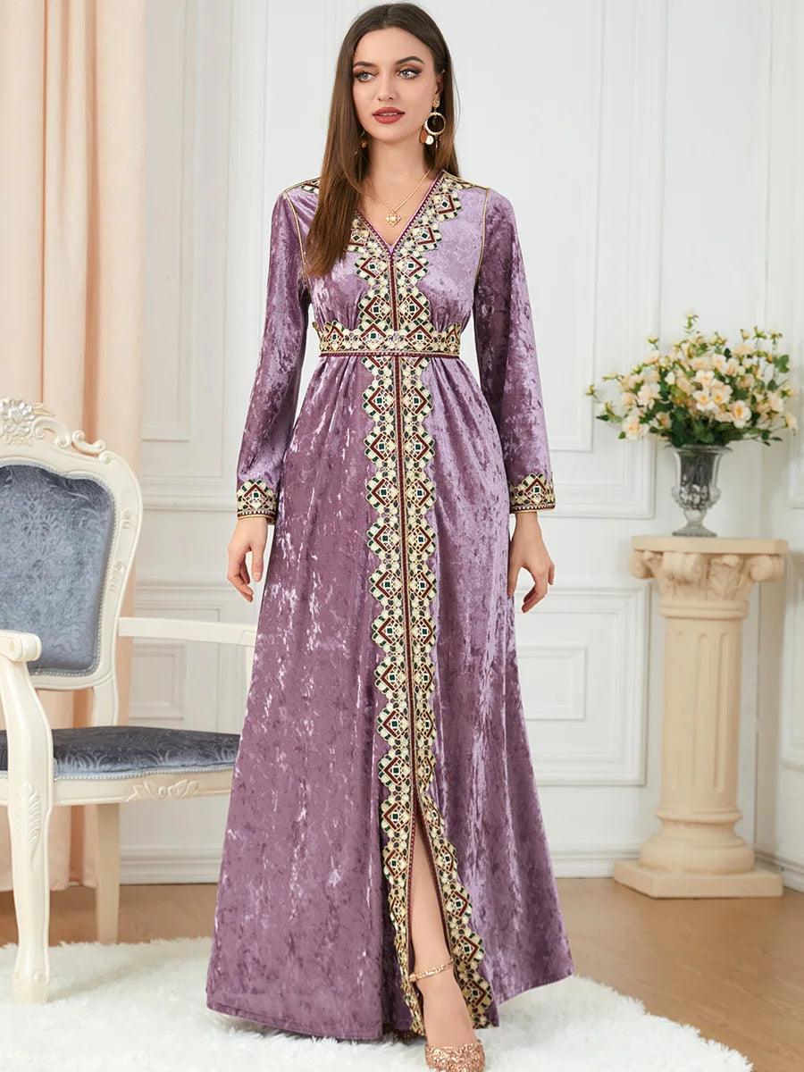 Elegant Dubai inspired dress for muslim women,Modest & stylish fashion