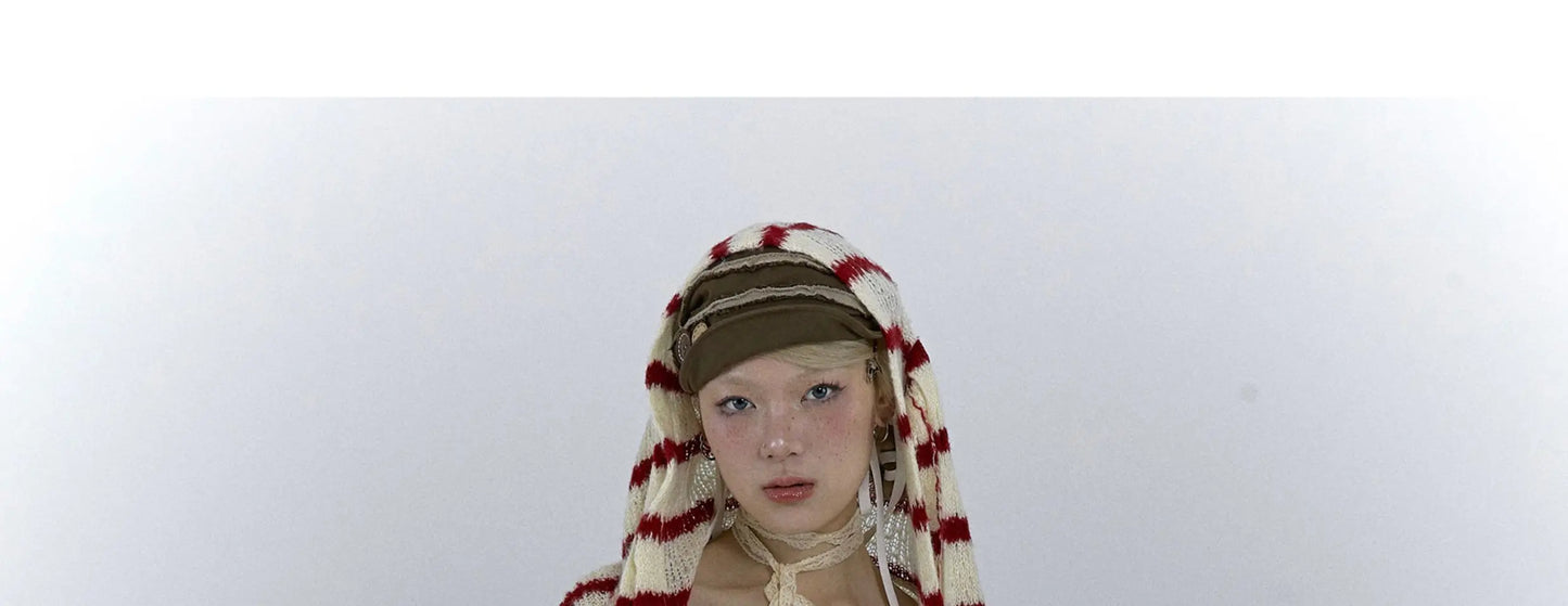 Karrcat Grunge Strickjacke Hollow Out - S/M, Vollarm