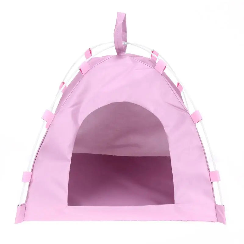 Portable Folding Dog House Pet Cage Cat Carrier Tent Playpen Puppy Kennel Breathable Easy Operation Outdoor Removable Fence Bed