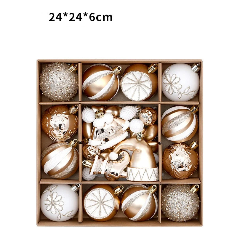 WinterLux KugelSet Bruchsicher - 46 Stück, Durchmesser ca. 6 cm