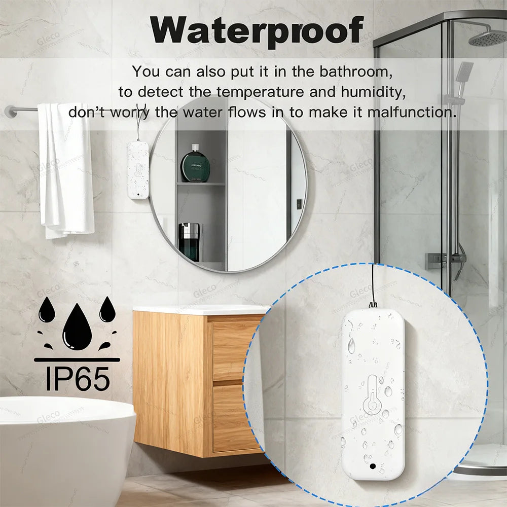 Forubest Zigbee Temperatur-Feuchtigkeitsensor IP65 - LCD LR03