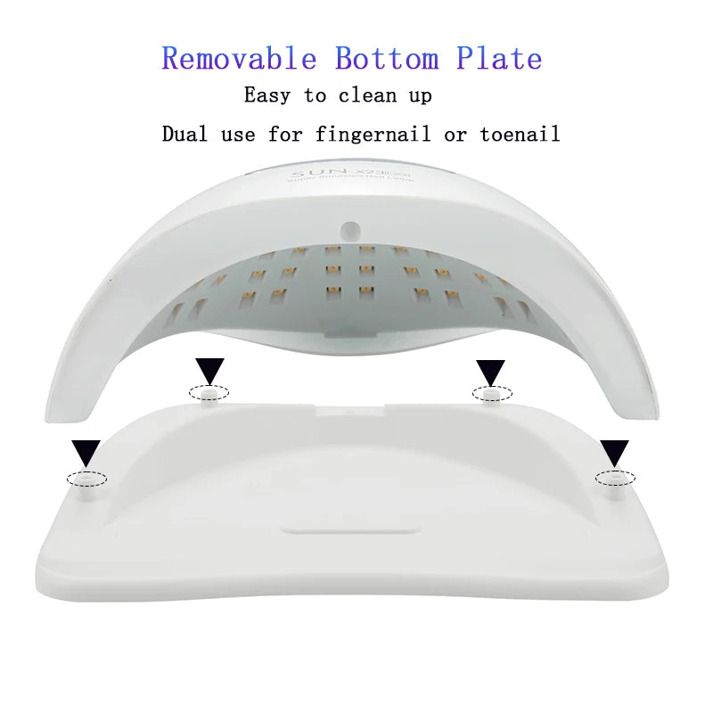 Big Power UV LED Lamp For Nails With 4 Timer Memory Function 81LEDs Lamp For Fast Gel Polish Drying Lamp Nail Equipment