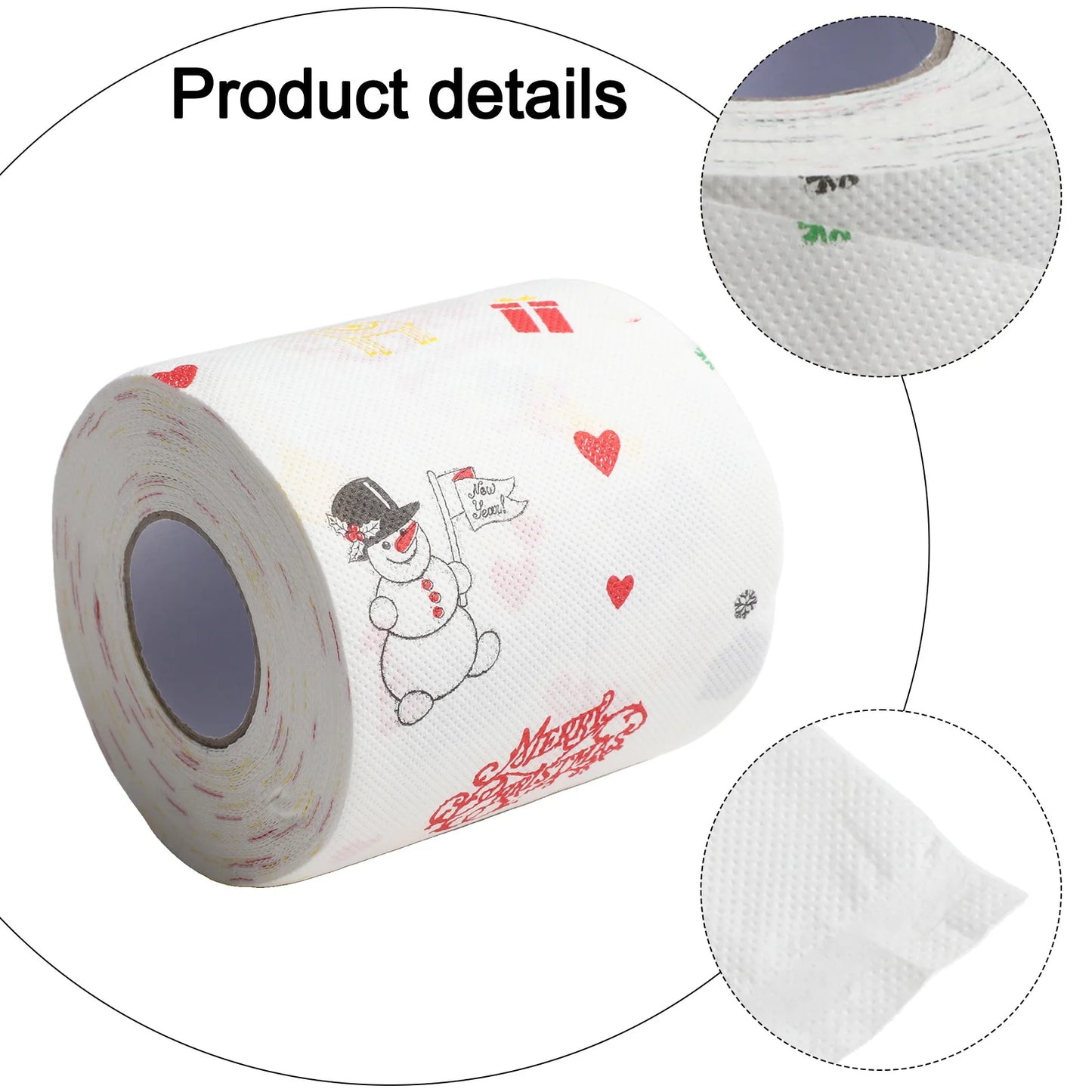 1 Pcs Christmas Santa Claus Bathroom Toilet Roll Merry Christmas Home Decoration 2024 Christmas Decoration New Year Ornaments