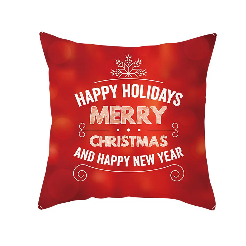 Christmas Pillow Case Christmas Santa Claus Elk Pillow Case Cover Merry Christmas Decorative Pillowcases Party Pillow Case