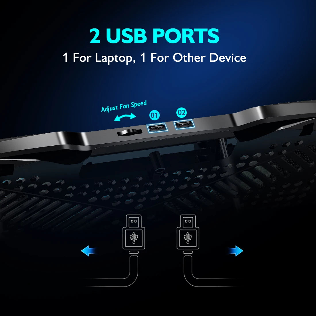 Laptop-Kühler 2025: COOLCOOLD 12-17" 5-Fans - Angle Adjustable Phone Collection
