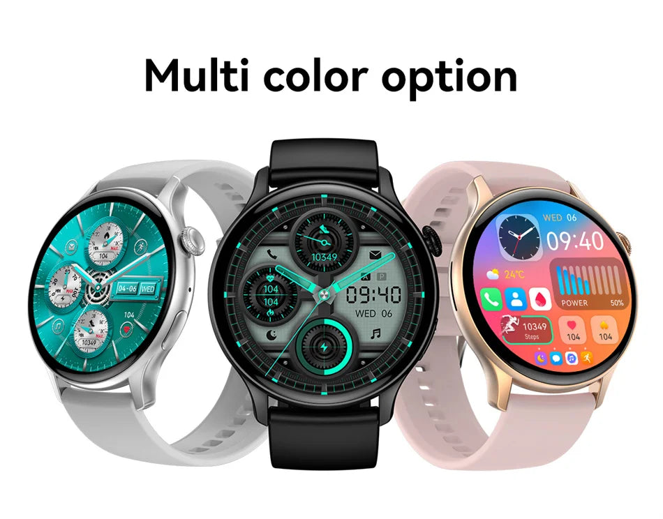NFC Smartwatch AMOLED HD GPS - 220–300 mAh, 1,43 Zoll Display, 5 Tage Akku