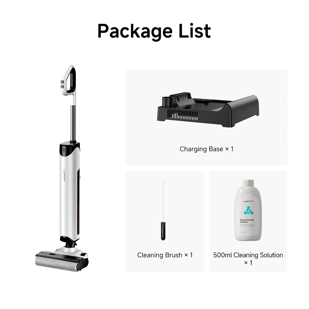 UWANT D500 Nass-Trockensauger Selbstreinigend-Staubbox 0,6-1 L 24x26x11