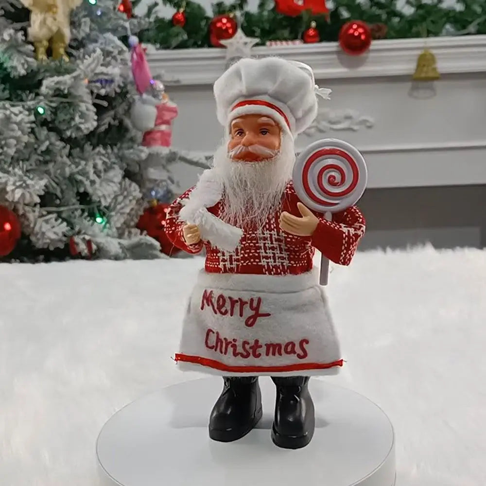 1pc Christmas Decoration Standing Santa Claus Statue Xmas Tree Oranments Hanging Pendants Desktop Adornment Party Supplies Gift