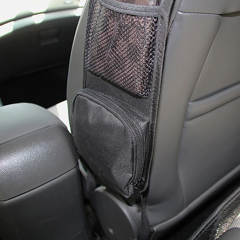 Multi-Pocket Car Seat Organizer Multifunctional Car Seat Back Side Hanging Bag Mesh Pocket Storage Bag Auto Interior Accessorie