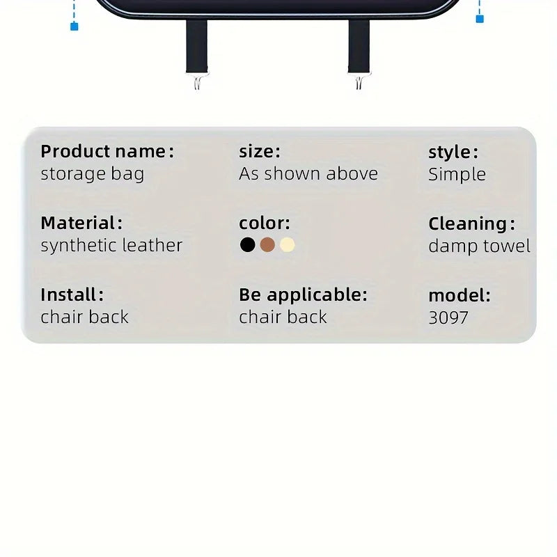 Auto Sitz Rücken Aufbewahrung Tasche 2025 - Hängende Tasche Multifunktional - Car Seat Tissue Box Organizer Interieur Dekoration