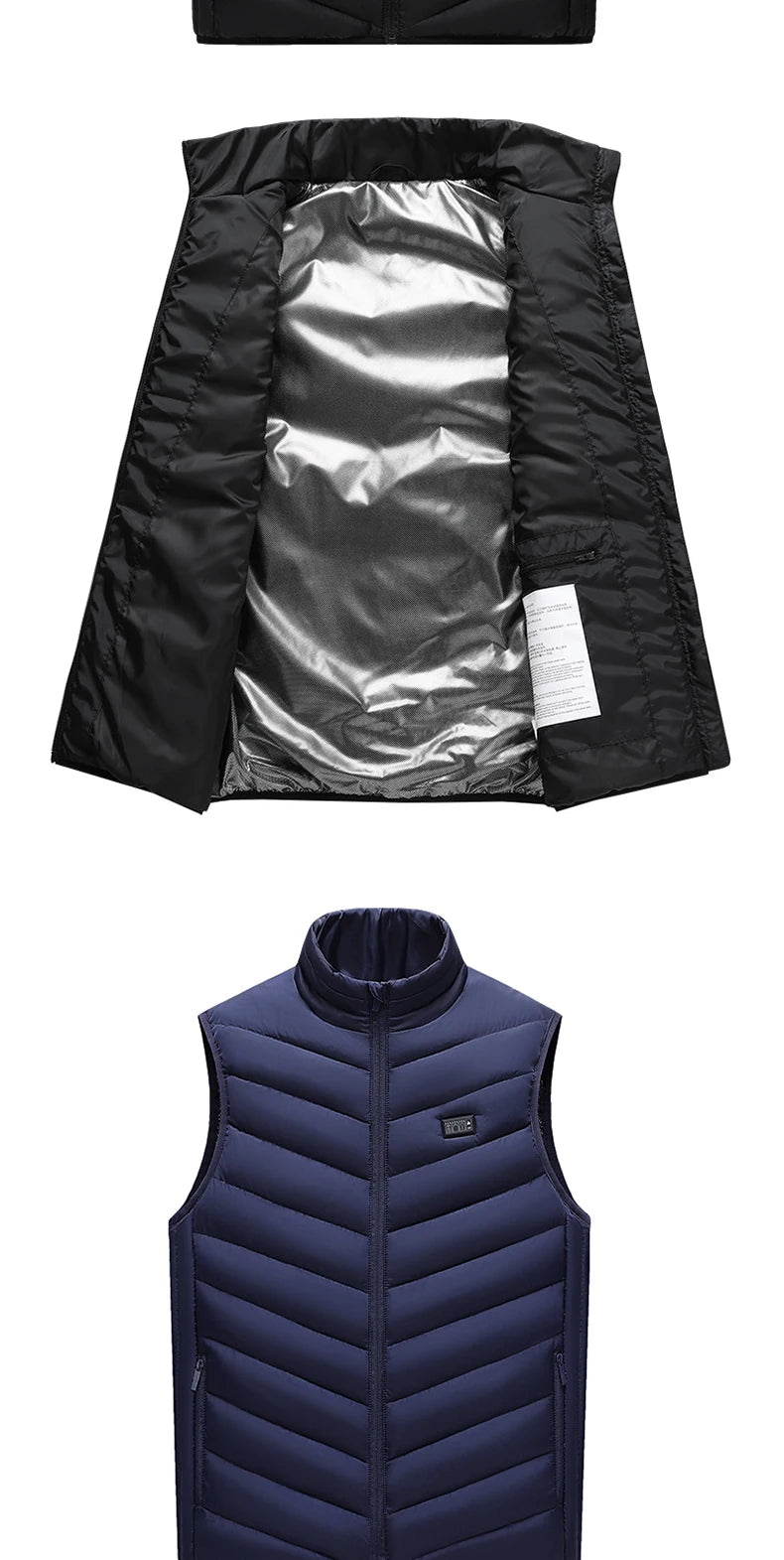 TODWARM M01 Heizweste - Kapazität 26 Heizzonen, Leistung Batterie Nicht Enthalten, Größe 6XL