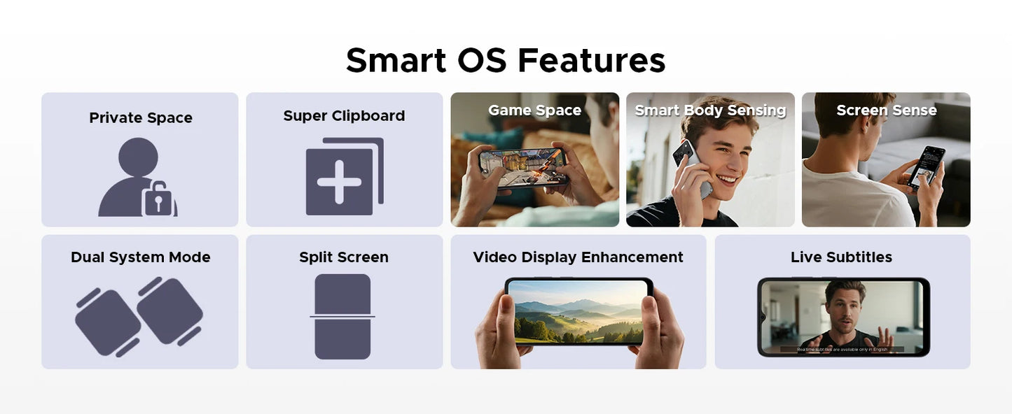 DOOGEE Note56 Plus Großer Akku - Kapazität 6150mAh, Display 6,56 Zoll
