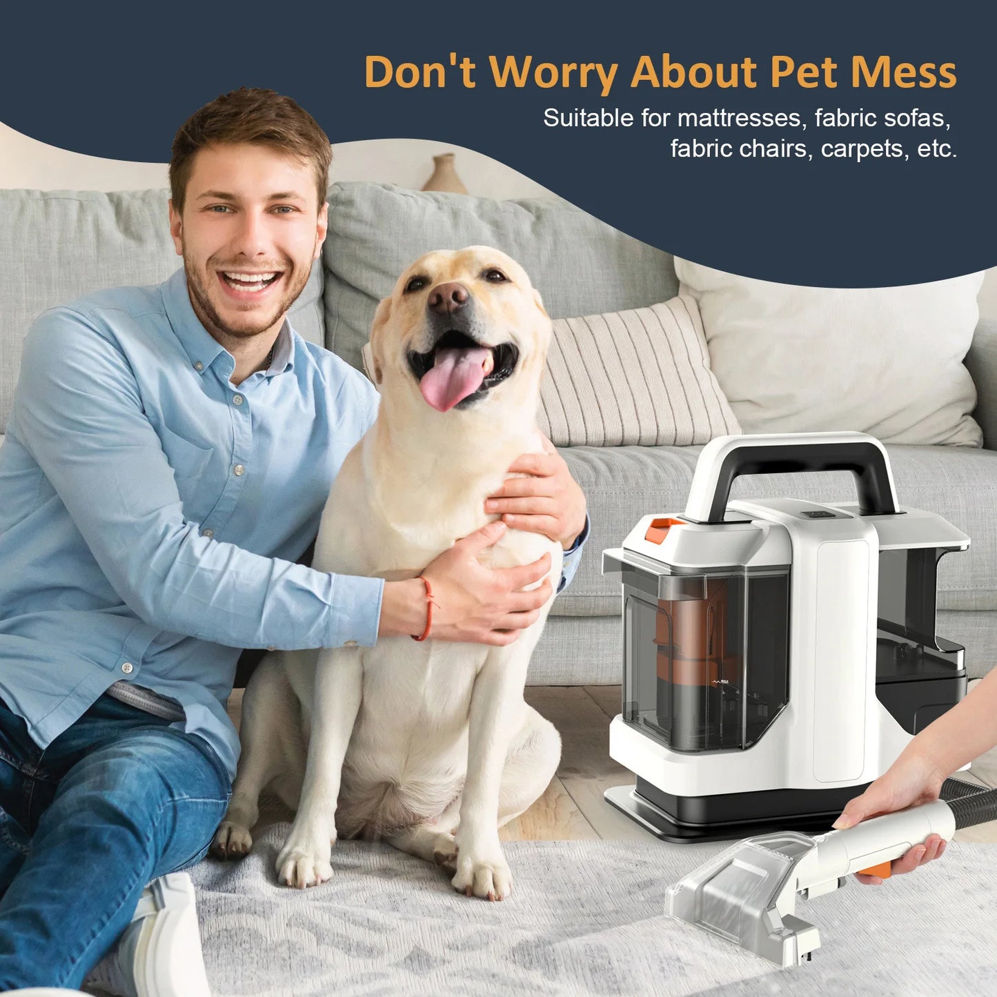 Other Teppichreinigungsmaschine Leistungsstark - 1,8 L 750 W 5 m Kabel