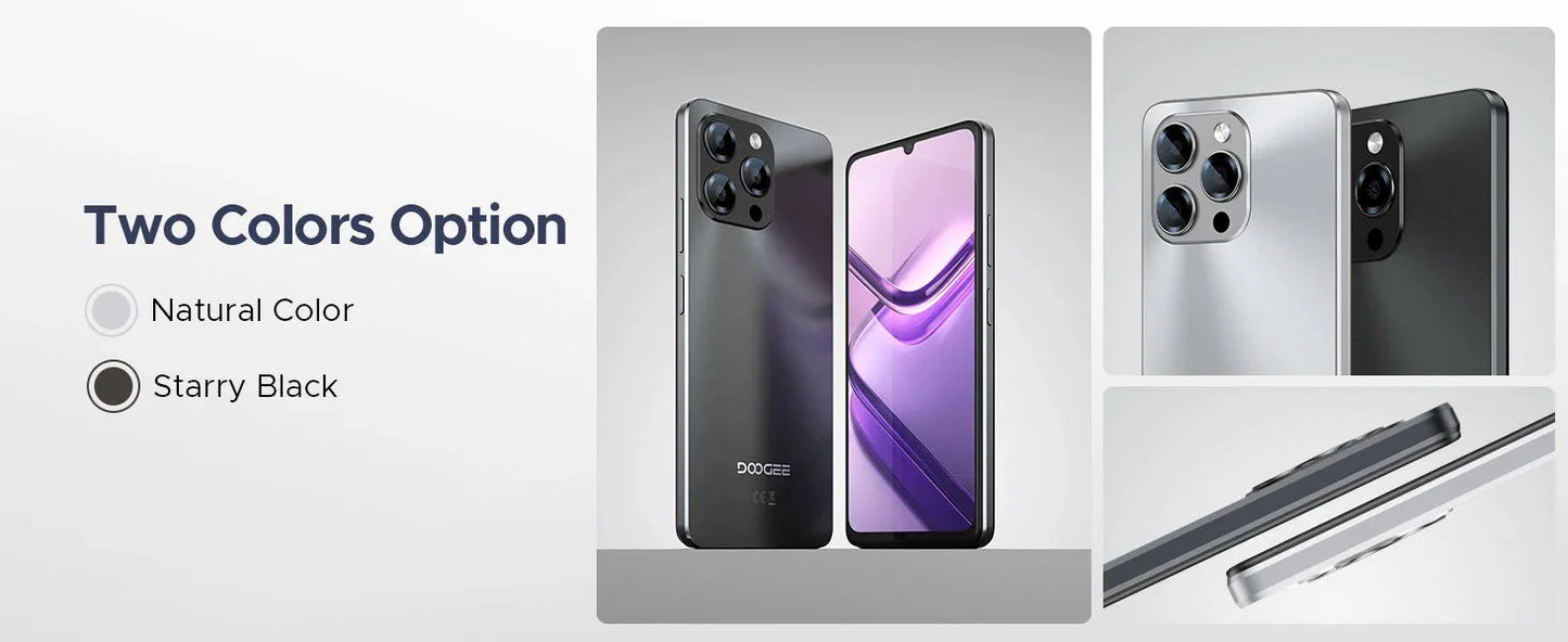 DOOGEE Note 58 Großer Akku - 6250mAh 6,75 Zoll 90 Hz by Golden Bridge Store