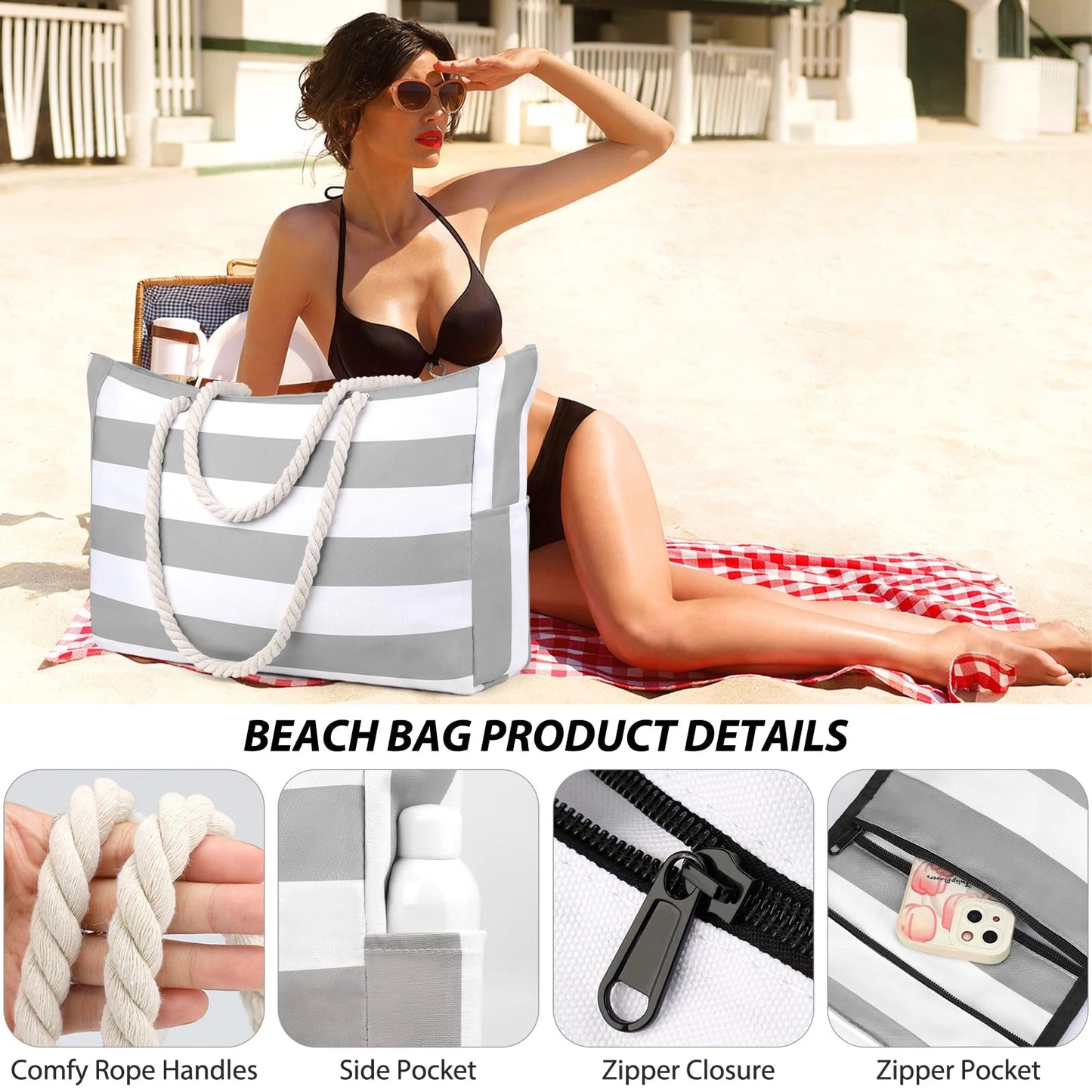 OtherCN ZMT Wasserdichtes Strandtasche - Canvas 20L Faltbar