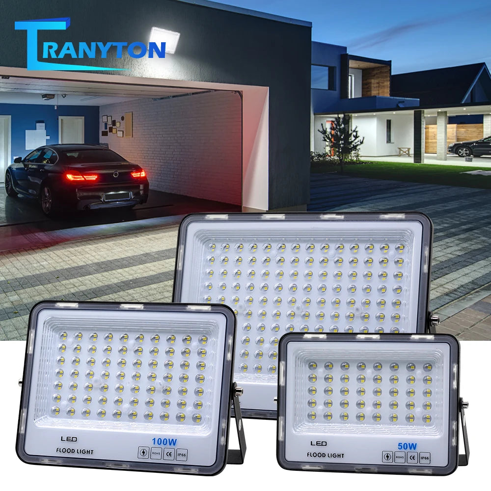 LED-Flutlicht Outdoor-Beleuchtung 220V 240V Flutlicht wasserdicht IP66 Reflektor Projecteur LED Exterieur Focus Spotlight