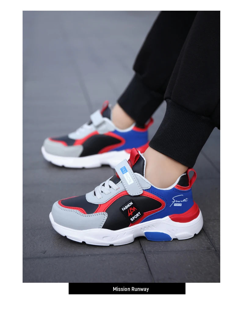 NBGAGA Kinder Sneaker Atmungsaktiv - Klett Leicht 7-13
