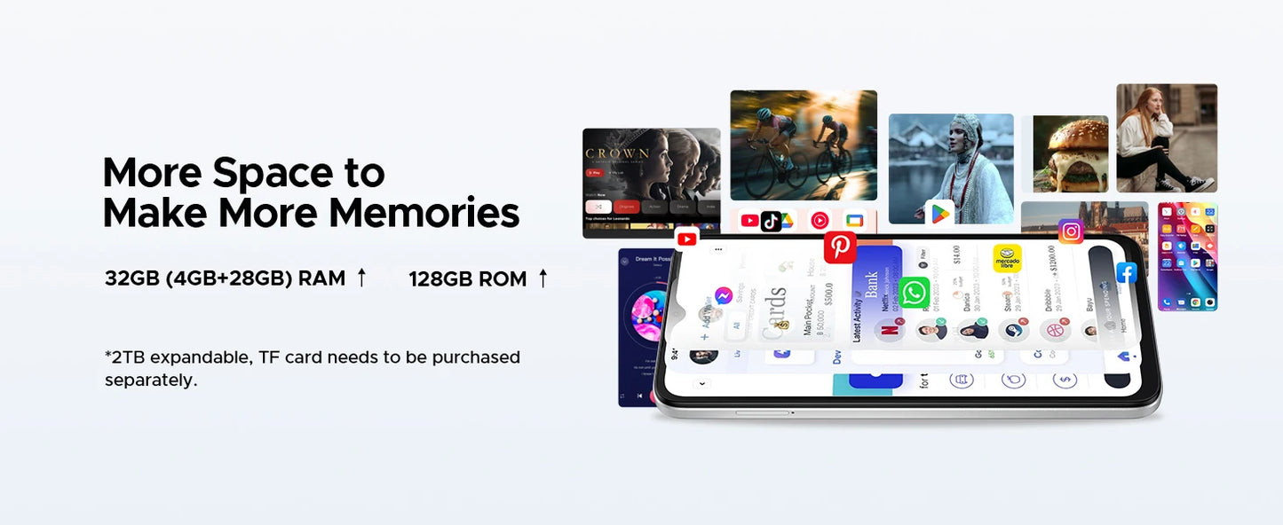 DOOGEE Note56 Pro Smartphone - 6150 mAh, Schnellladung, 6,56 Zoll