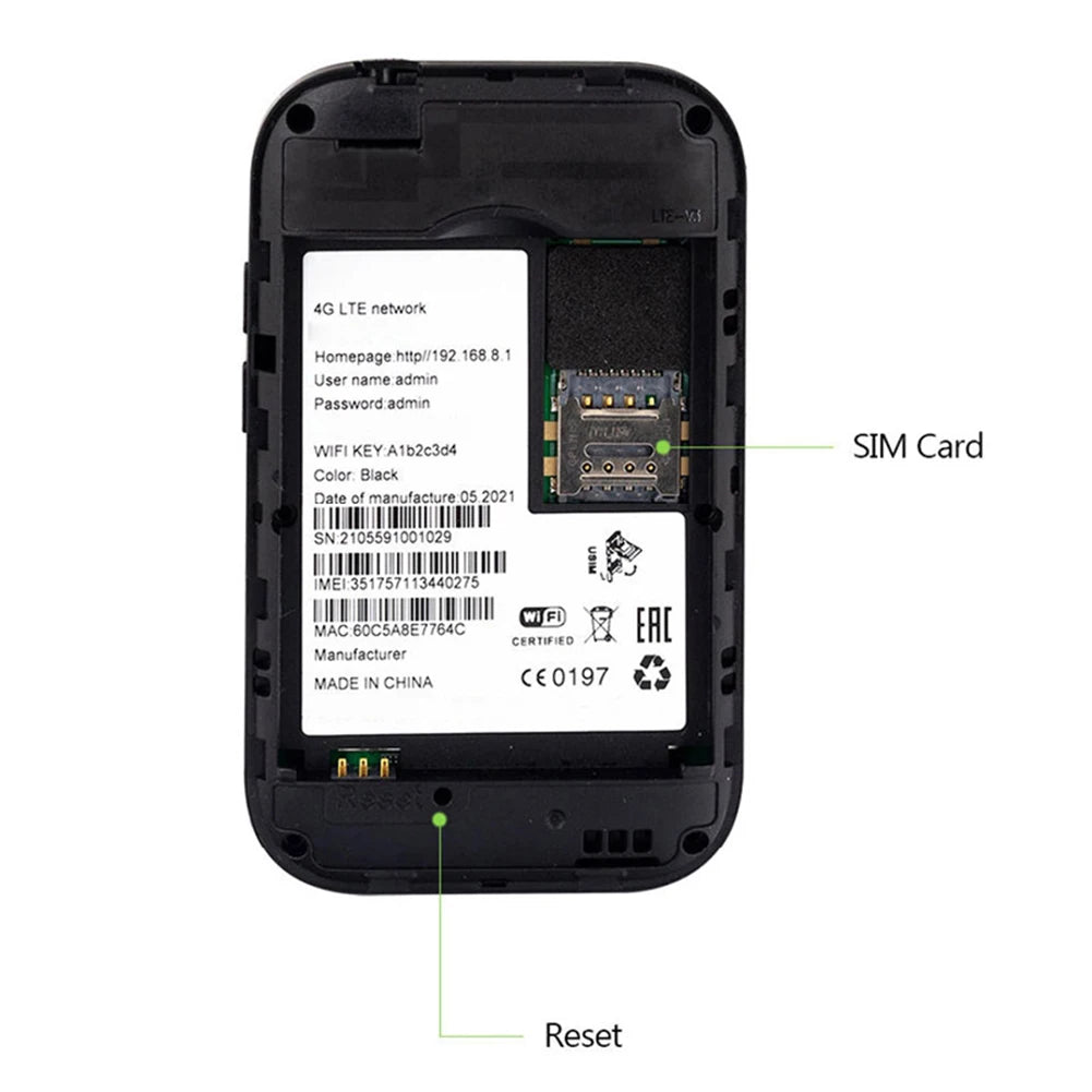 WiFi-Router 2025: High-Speed 4G-LTE SIM-Card - Wireless Travel Collection