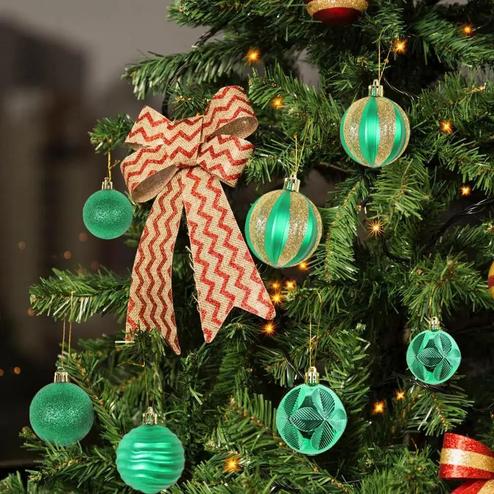 Choice Weihnachtskugeln Glitzer - 12er Set Durchmesser 6 cm Kunststoff