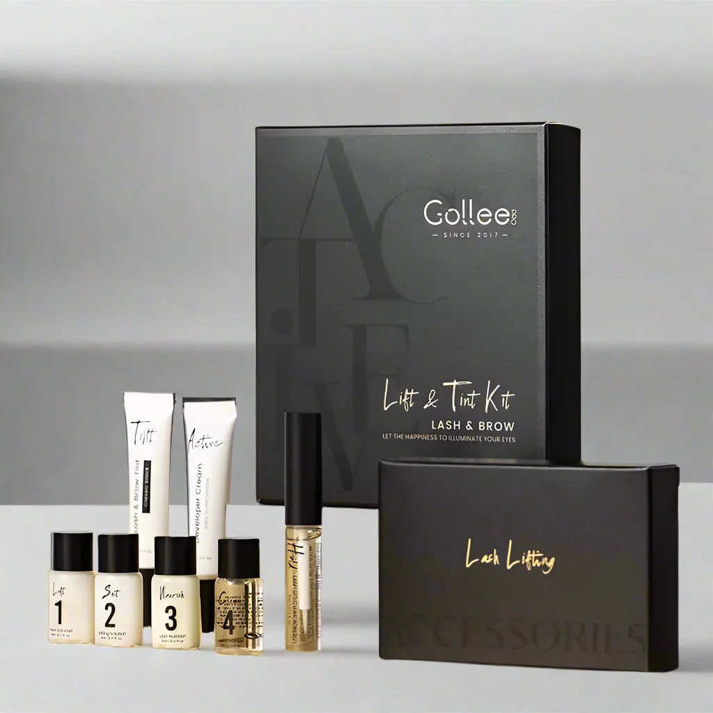 Gollee Semi permanent lash & brow tint natural black eyelash lifting & perming kit
