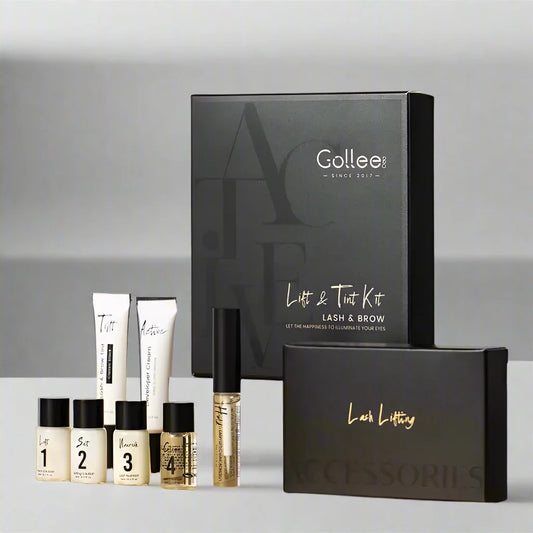 Gollee Semi permanent lash & brow tint natural black eyelash lifting & perming kit