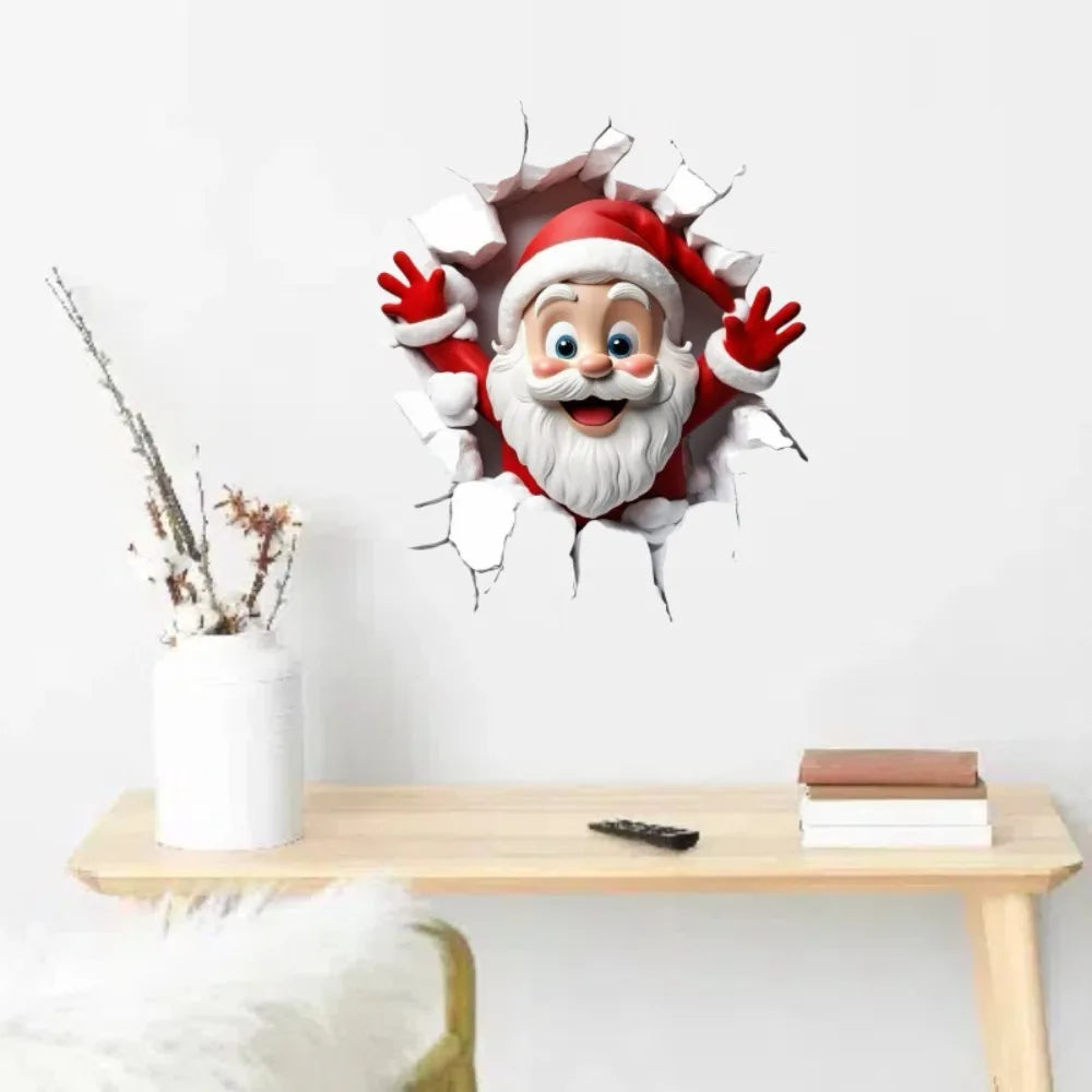 Christmas Toilet Sticker Merry Christmas Decoration Santa Claus Bathroom Sticker Home Toilet Decoration 2026 New Year Gift Fun