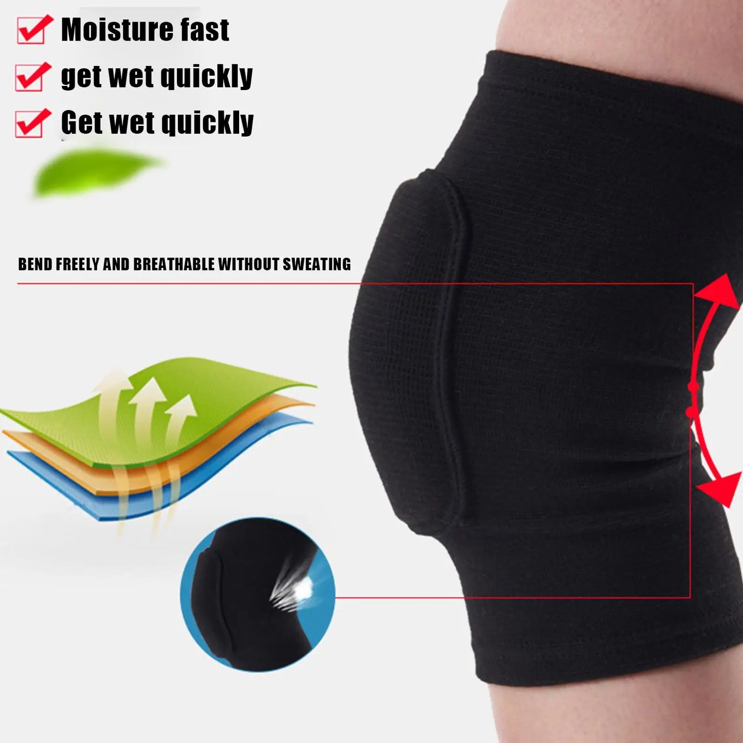 Schutz Sport Knie Pads 2025 - Männer Frauen Kinder Knie - Knie Bandagen Tanz Yoga Volleyball Fußball Radfahren Tennis 1 Paar