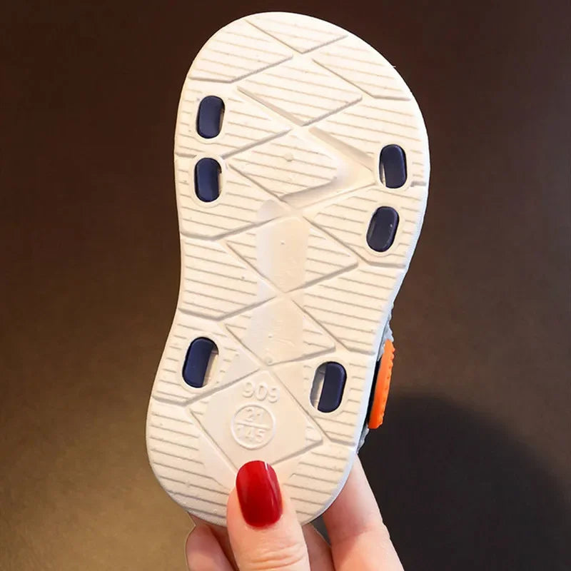 Sommer Baby Sandalen 2025 - Einfarbig Baby Jungen Weiche Sohle - Rutschfest Jungen Mädchen Kleinkind Strand Schuhe
