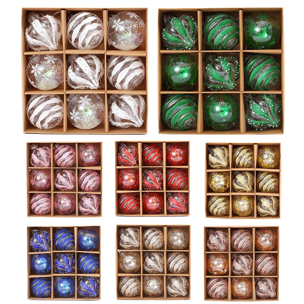 Choice Weihnachtskugeln Bruchsicher - Inhalt 9 Stk, Durchmesser 6 cm