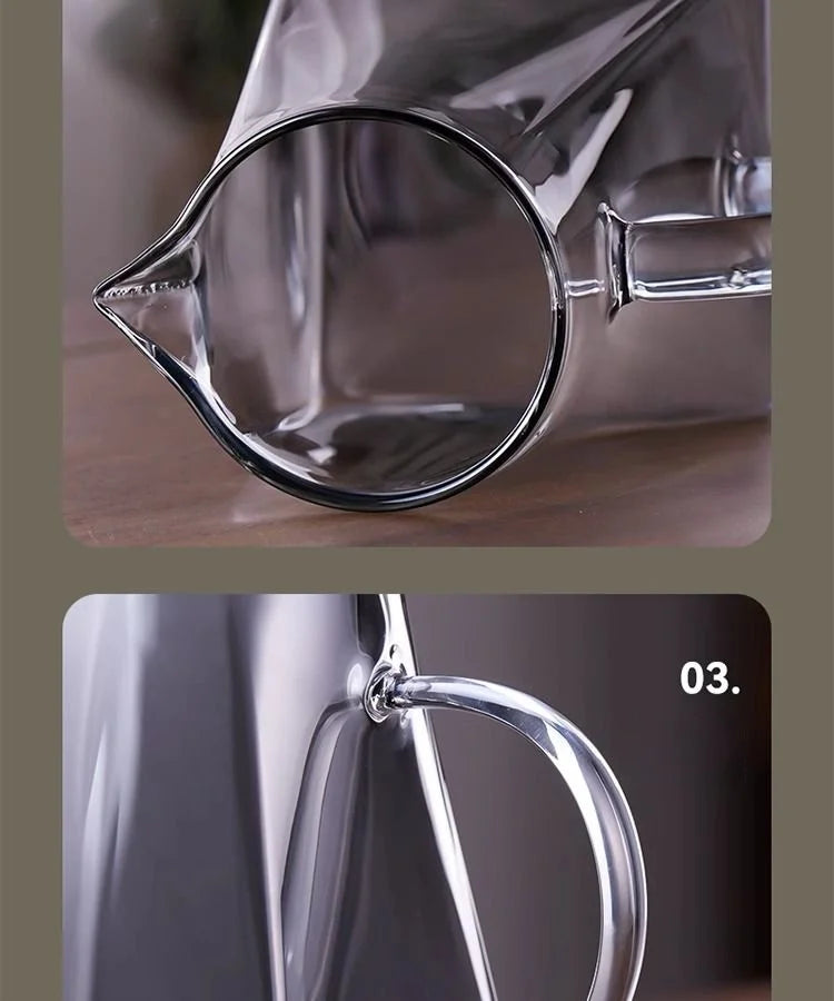 GIANXI Glass Teapot And Pot Household Tea Set Teapot Heat-resistant Tea Water Separation Filter Flower Teapot Glass Teapot